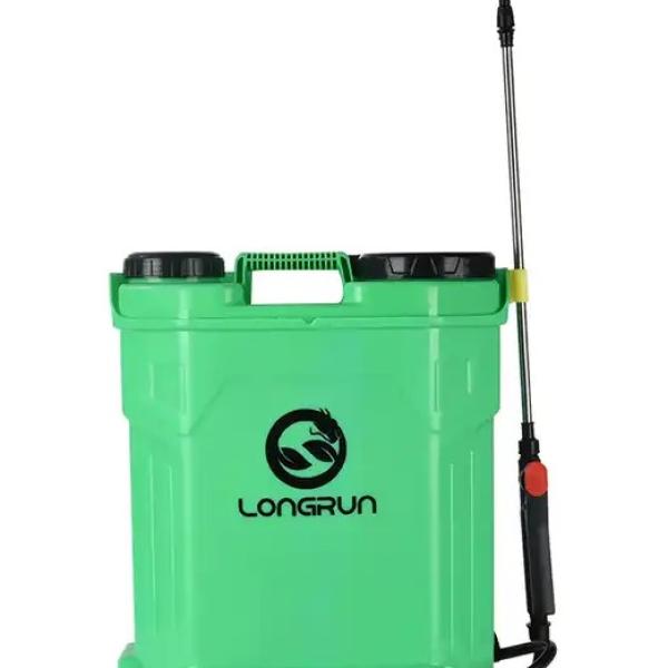 Front view of electric backpack sprayer