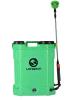Front view of electric backpack sprayer